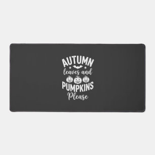 Autumn Leaves and Pumpkins Please_1 Desk Mat