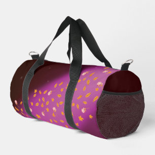 Autumn Leaves and Roses Starlight Duffle Bag