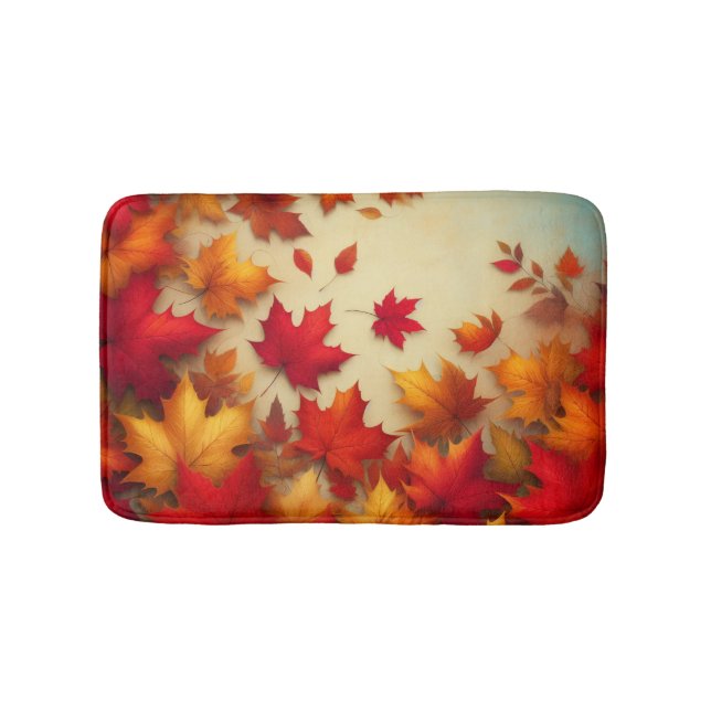 Autumn leaves bath mat (Front)