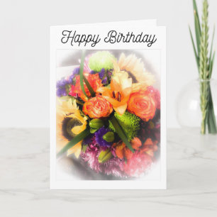 Autumn Leaves Birthday Card