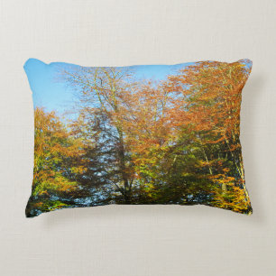 Autumn Leaves & Blue Skies - Personalised Accent Pillow