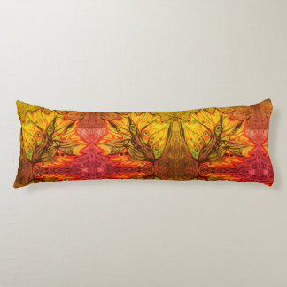 Autumn leaves body pillow