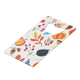 Autumn Leaves Bottle Opener Credit Card Bottle Opener
