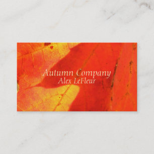 Autumn Leaves Business Cards