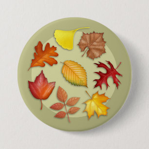 Autumn Leaves Button