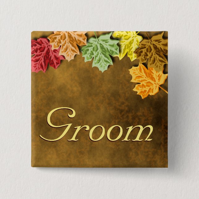 Autumn Leaves Button (Front)