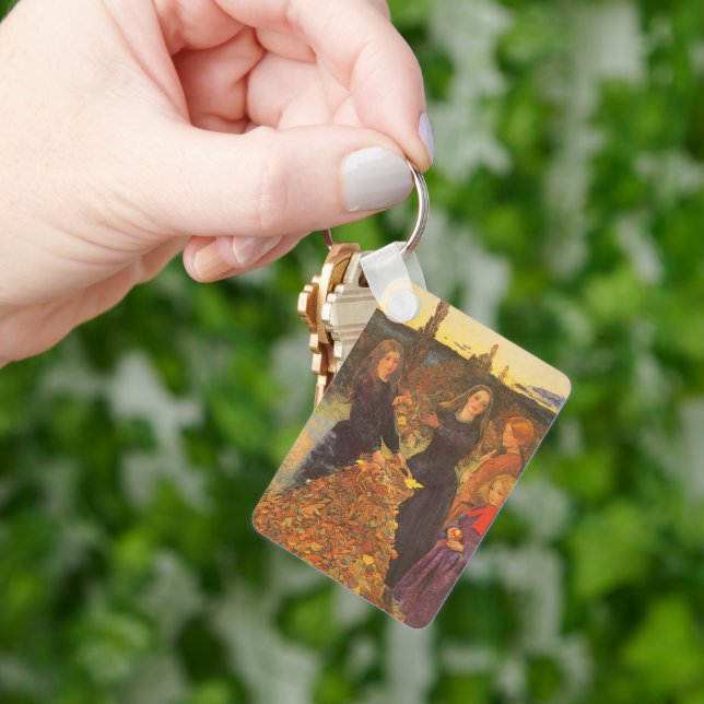 Autumn Leaves by Sir John Everett Millais Keychain (Hand)