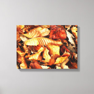 Autumn leaves canvas print