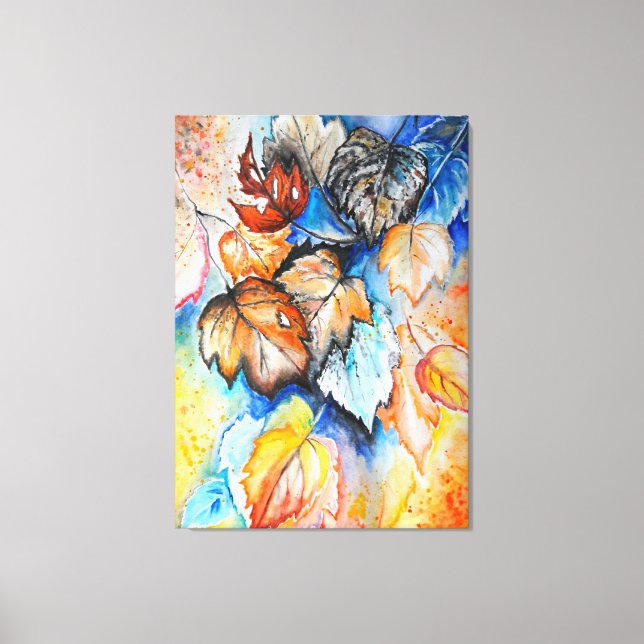 Autumn Leaves Canvas Print - Painting (Front)