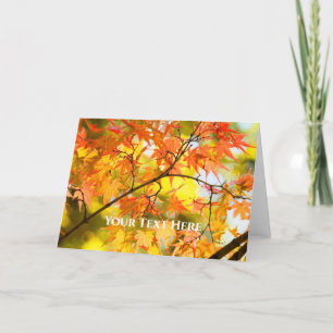 Autumn Leaves Card