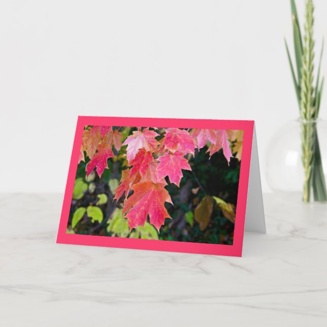 Autumn  Leaves Card (Front)