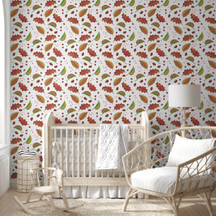 Autumn Leaves, Chestnuts, Hazelnuts & Berries Fall Wallpaper