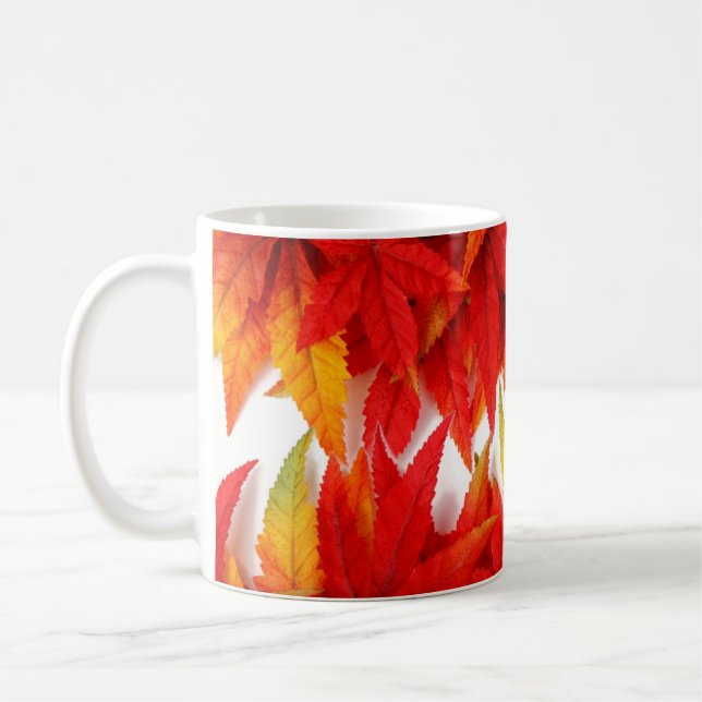 Autumn Leaves Classic Coffee Mug (Left)