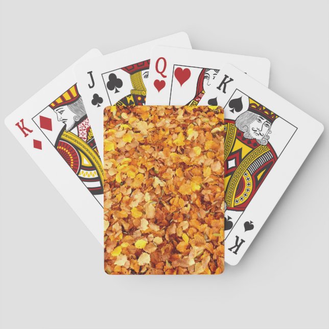 Autumn Leaves Classic Playing Cards (Back)