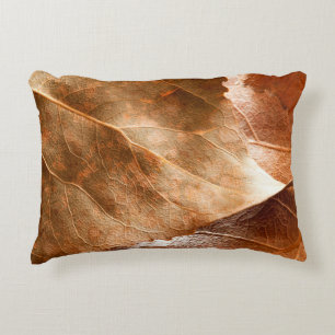 Autumn leaves closeupabstract,autumn,background,br accent pillow