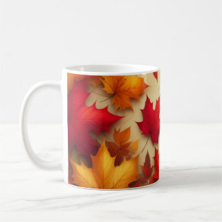 Autumn leaves coffee mug