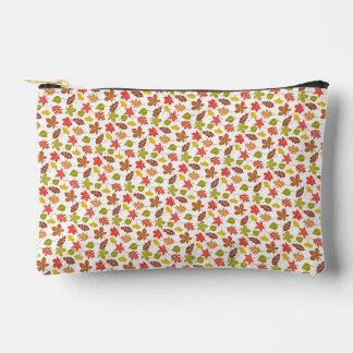 Autumn Leaves Colourful Pattern Accessory Pouch