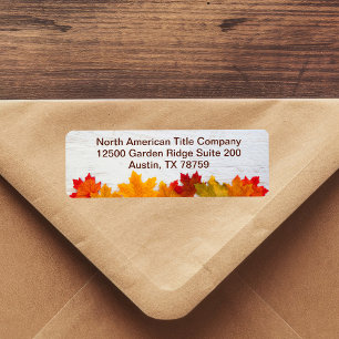 Autumn Leaves Company Thanksgiving Adresse de reto