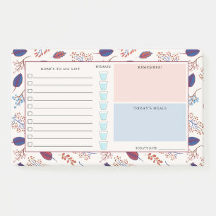 Autumn Leaves - Daily Organizer - Custom Name Post-it Notes