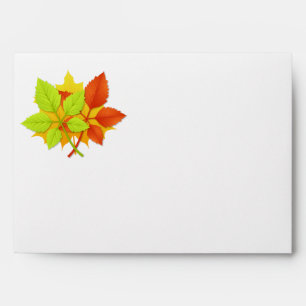 Autumn leaves envelope