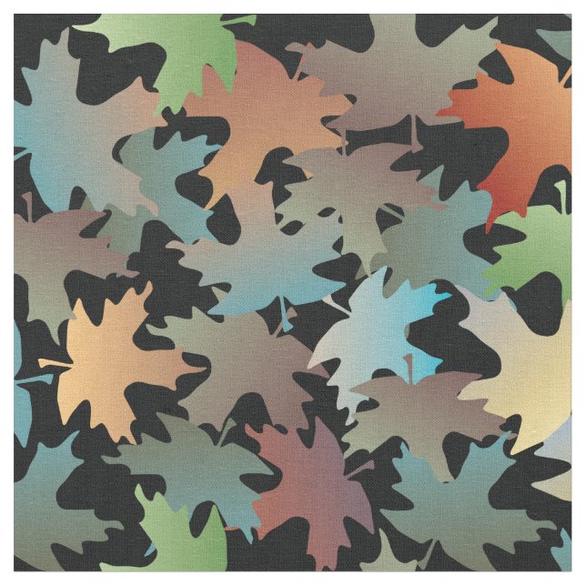 Autumn Leaves  Fabric (Close Up)