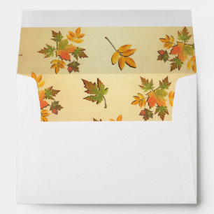 Autumn leaves fall colour mailing envelopes
