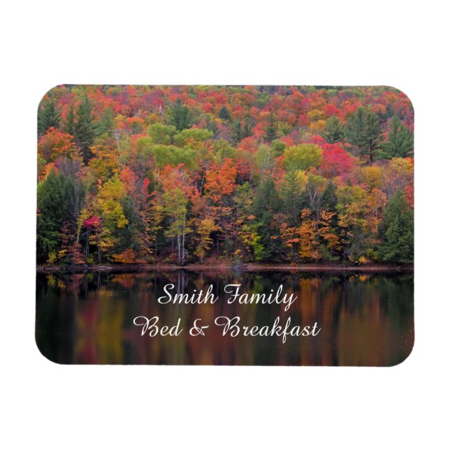 Autumn Leaves Fall Colour Scene Flexible Magnet (Horizontal)