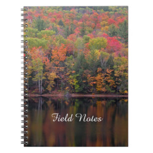 Autumn Leaves Fall Colour Scene Spiral Notebook