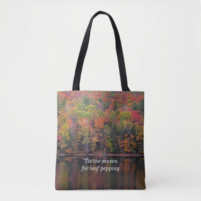 Autumn Leaves Fall Colour Scene Tote Bag (Front)