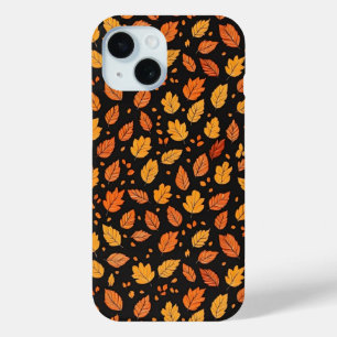 Autumn Leaves Fall Pattern iPhone 15 Case