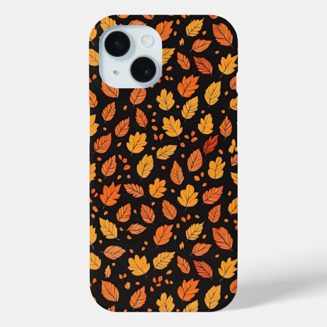 Autumn Leaves Fall Pattern Case-Mate iPhone Case (Back)