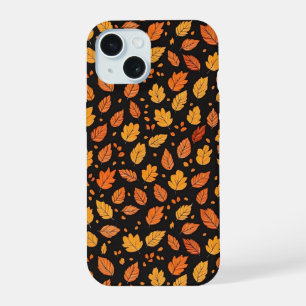 Autumn Leaves Fall Pattern iPhone 15 Case