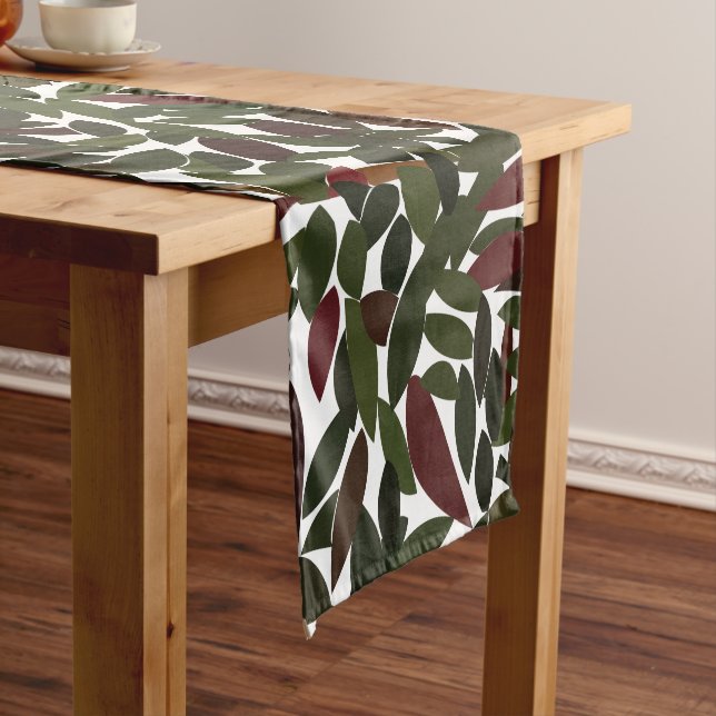Autumn Leaves Fall Season Short Table Runner (In Situ)