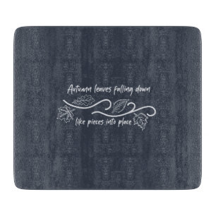 Autumn Leaves Falling Down Like Pieces into Place Cutting Board