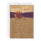 Autumn Leaves, FAUX Burlap Wedding Invitation
