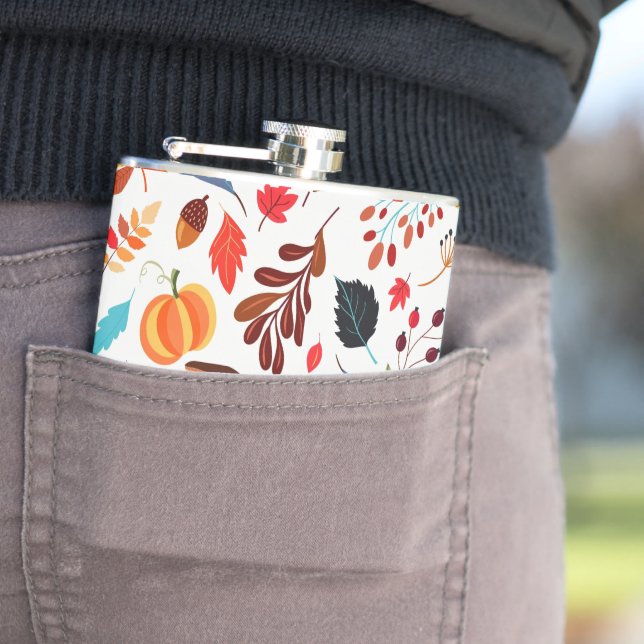 Autumn Leaves Flask (In Situ)