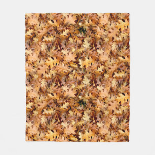 AUTUMN LEAVES FLEECE BLANKET