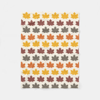 Autumn Leaves Fleece Blanket
