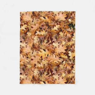 AUTUMN LEAVES FLEECE BLANKET