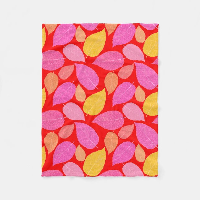 Autumn leaves . fleece blanket (Front)