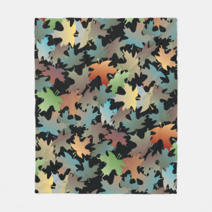 Autumn Leaves Fleece Blanket