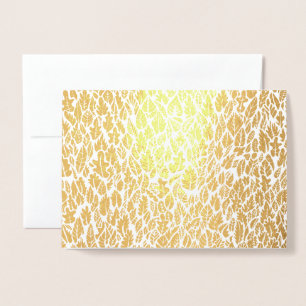 Autumn Leaves Foil Card