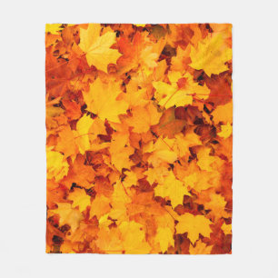 Autumn leaves foliage autumn leaves fleece blanket