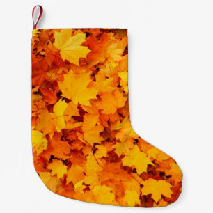Autumn leaves foliage autumn leaves small christmas stocking