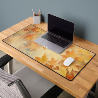 Autumn Leaves Foliage Desk Mat
