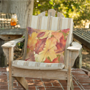 Autumn leaves foliage outdoor pillow