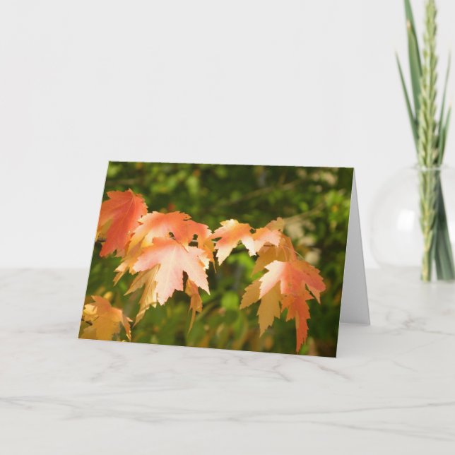 Autumn Leaves Glow Card (Front)
