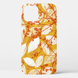 Autumn Leaves: Golden Vintage Repeat iPhone 12 Case