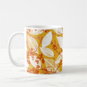 Autumn Leaves: Golden Vintage Repeat Coffee Mug