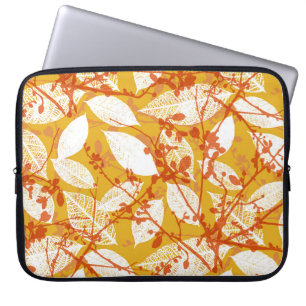 Autumn Leaves: Golden Vintage Repeat Laptop Sleeve